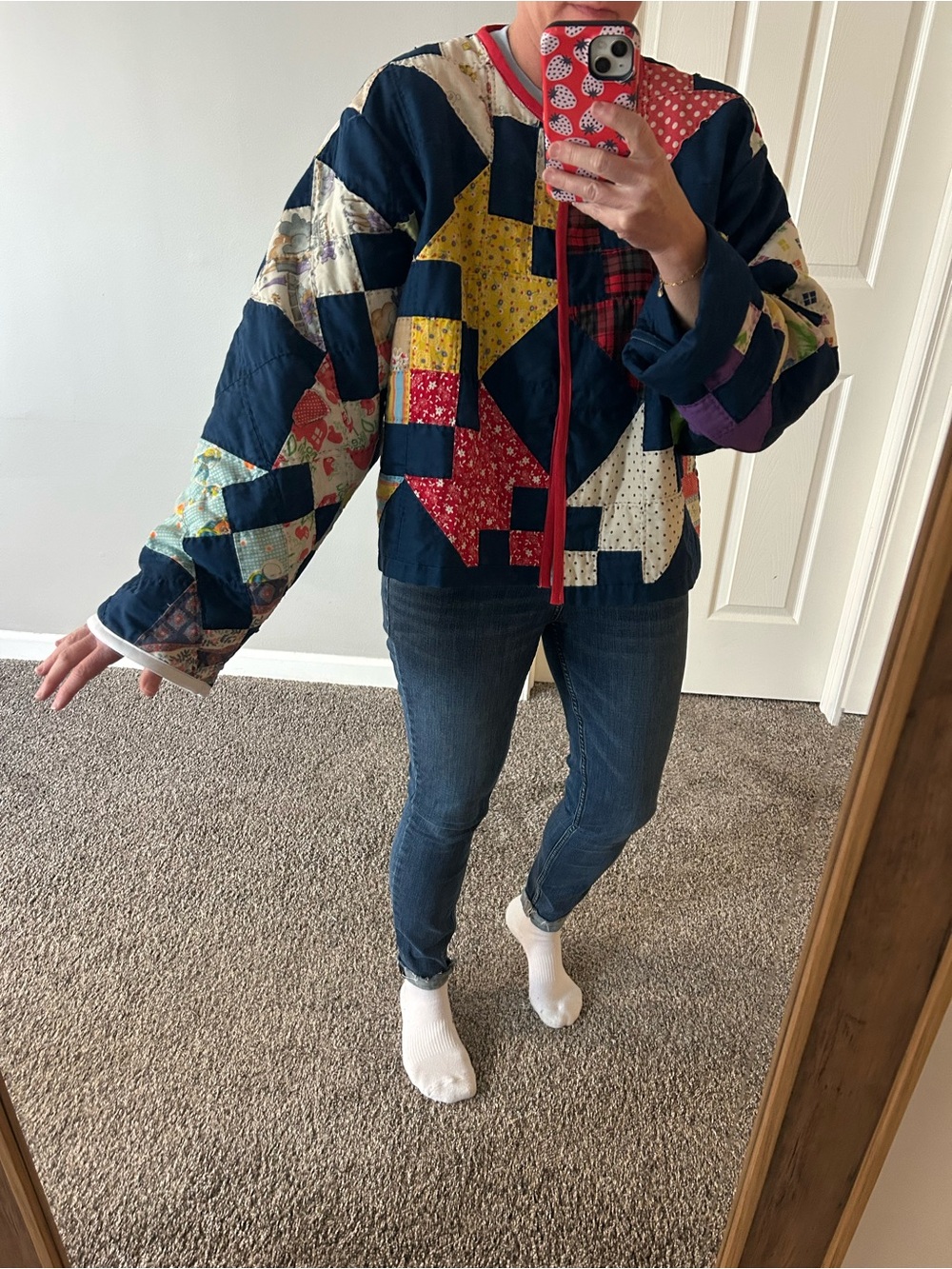 Upcycled quilt to a jacket - Picture 3 of 3